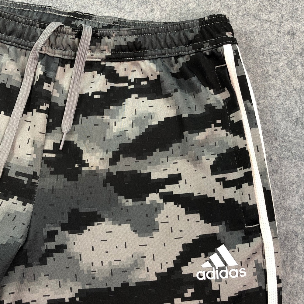 Adidas ClimaCool Mens Pants L Gray Camouflage Digital Athletic Zip Ankles Track - Picture 5 of 14